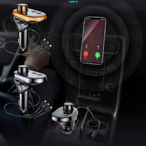 7 in 1 Car Charger & FM Transmitter