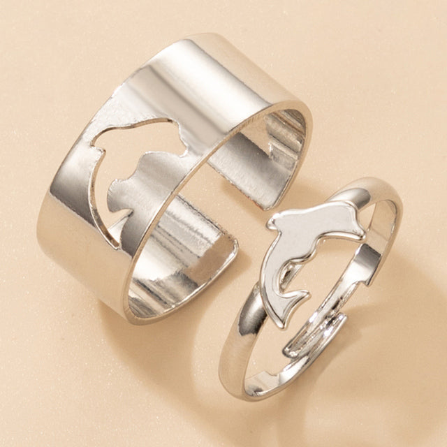 New Fashion Alloy Metal Couples Ring