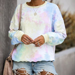 Tie-dye Crew Neck Long Sleeve T-Shirt