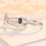 S925 Silver Ring, Bracelet And Puzzle Jewelry Box