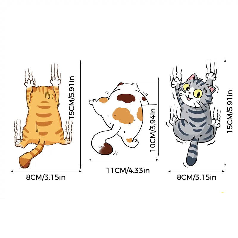 Cute cat cartoon decal car stickers✨