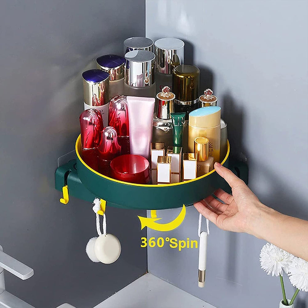 Mount free Rotatable Bathroom Organizing Rack