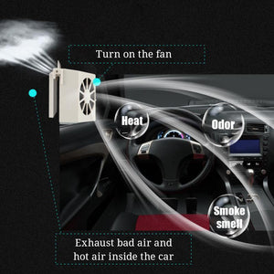 Solar Car Exhaust Heat Exhaust Fan