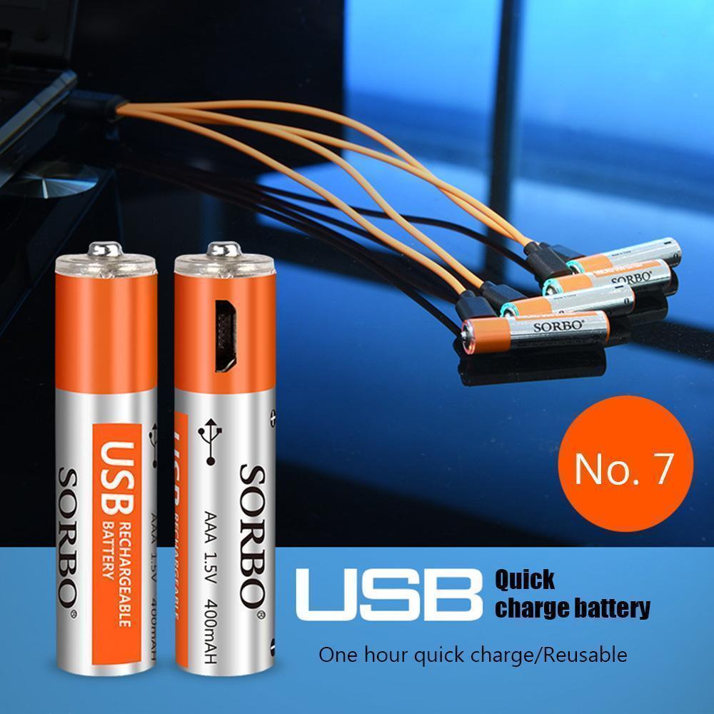 Rechargeable Batteries Usb Port Lithium