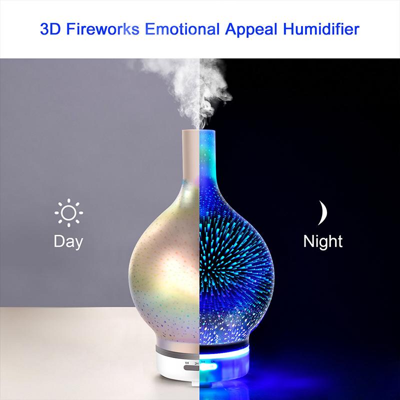 Colorful Glass Aroma Humidifier