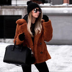 Warm Plush Coat Lapel Jacket