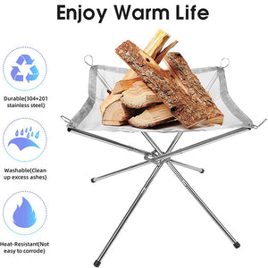 Outdoor Folding Bonfire Rack