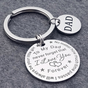 To My Dad/Mom Keychain (Dad/Mom Pendant)