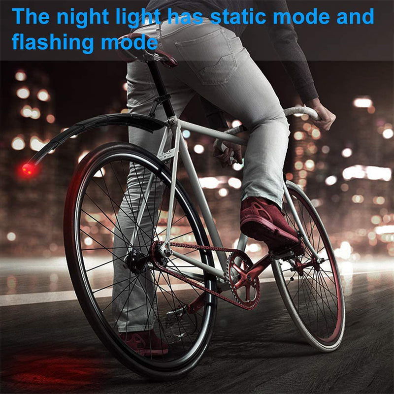 Bicycle Retractable Mudguard with Taillights