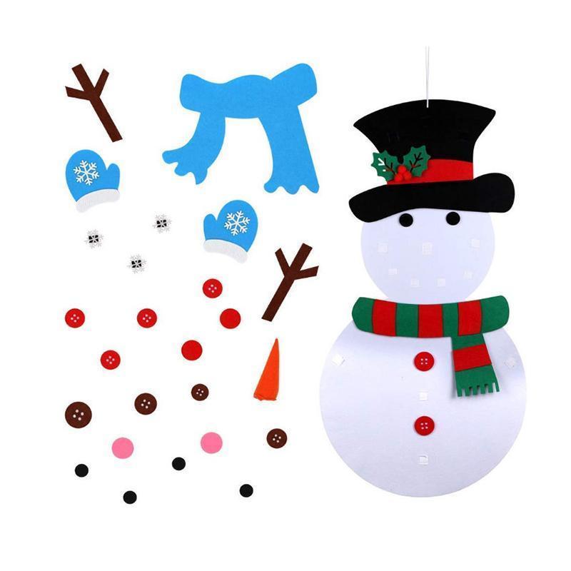 DIY Felt Christmas Snowman Set