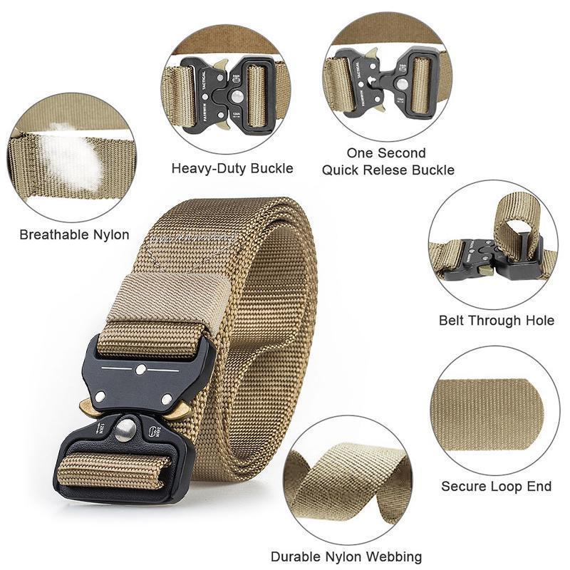 Military Style Tactical Nylon Belt