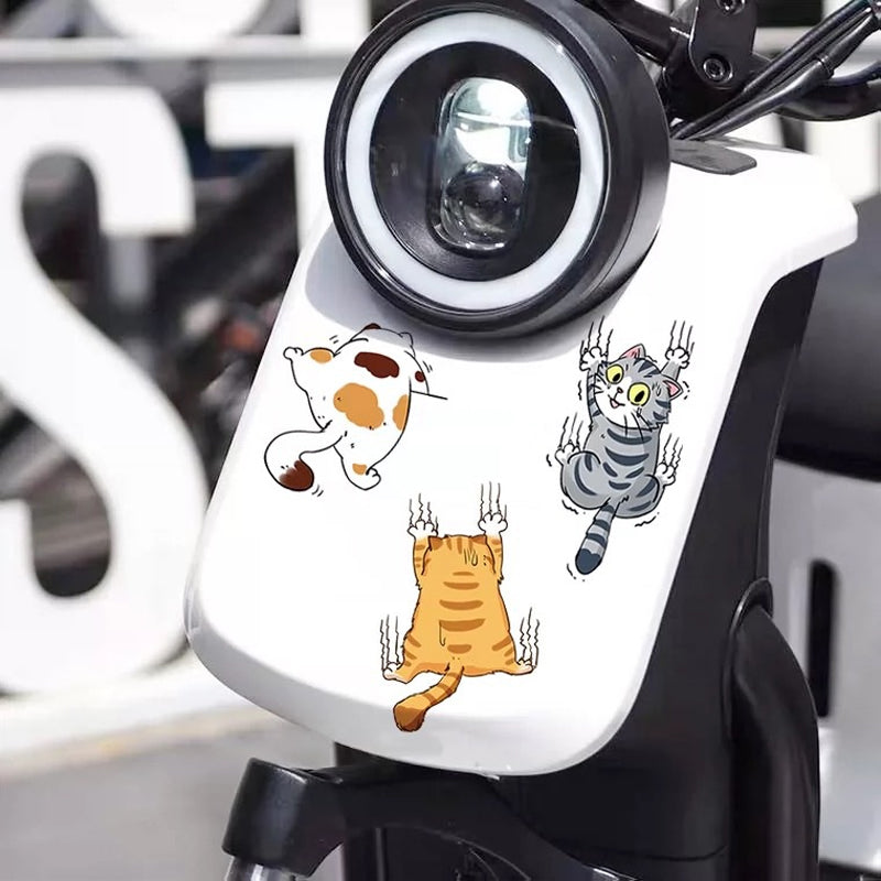 Cute cat cartoon decal car stickers✨