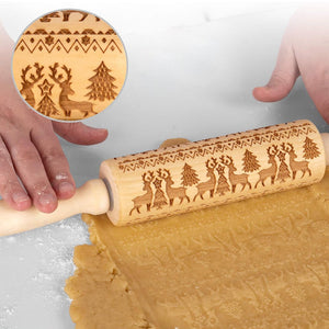 🍪Christmas Wooden Rolling Pins