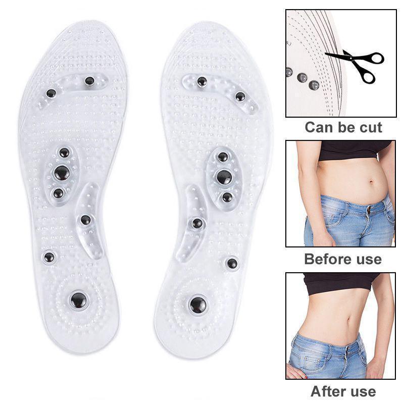 Acupressure Magnetic Massage Foot Therapy Reflexology Shoe Insoles