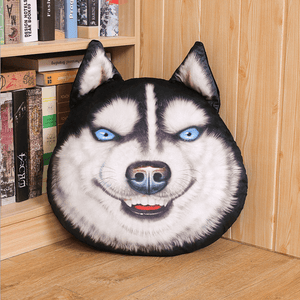 Creative Funny Simulation Husky Pillow