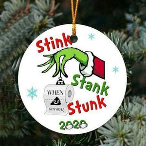 2020 Stink Stank Stunk Christmas Ornament