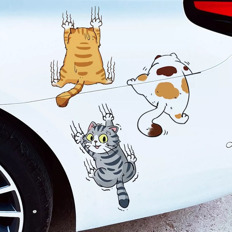 Cute cat cartoon decal car stickers✨