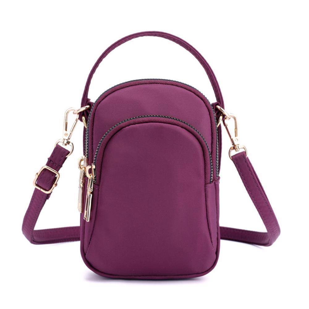 Small colored shoulder bag for women