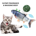 Plush Simulation USB Charging Cat Fish Toy