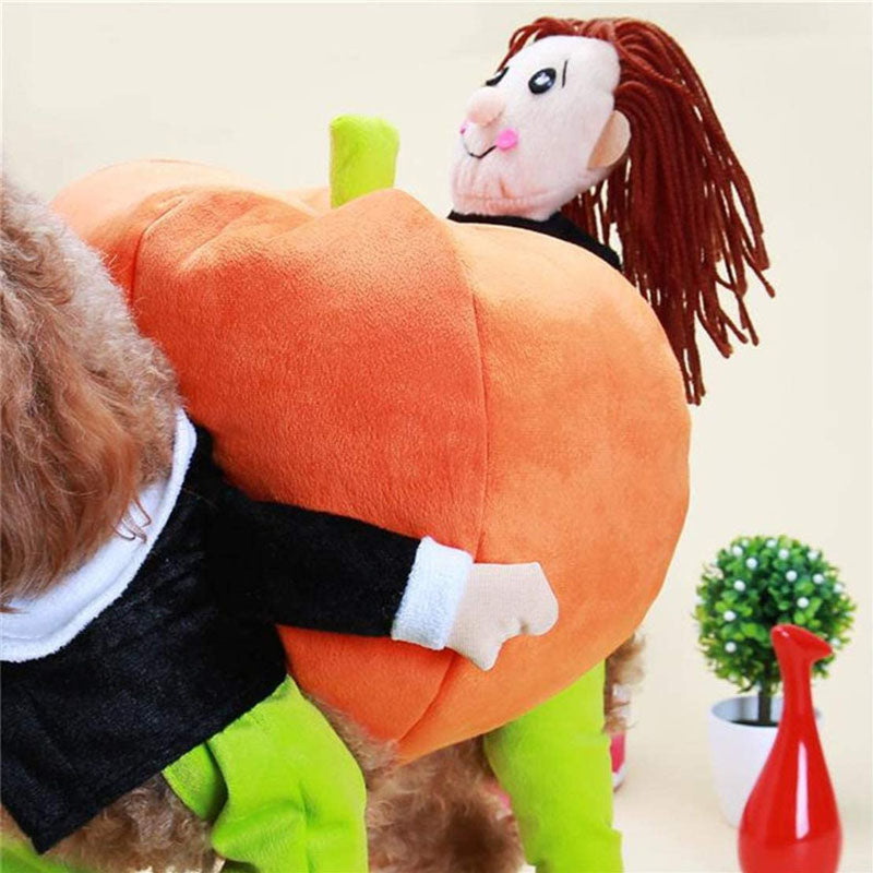 Pet Dog Pumpkin Halloween Costume