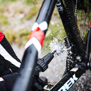 Water-Powered Turbine Cleaning Brush