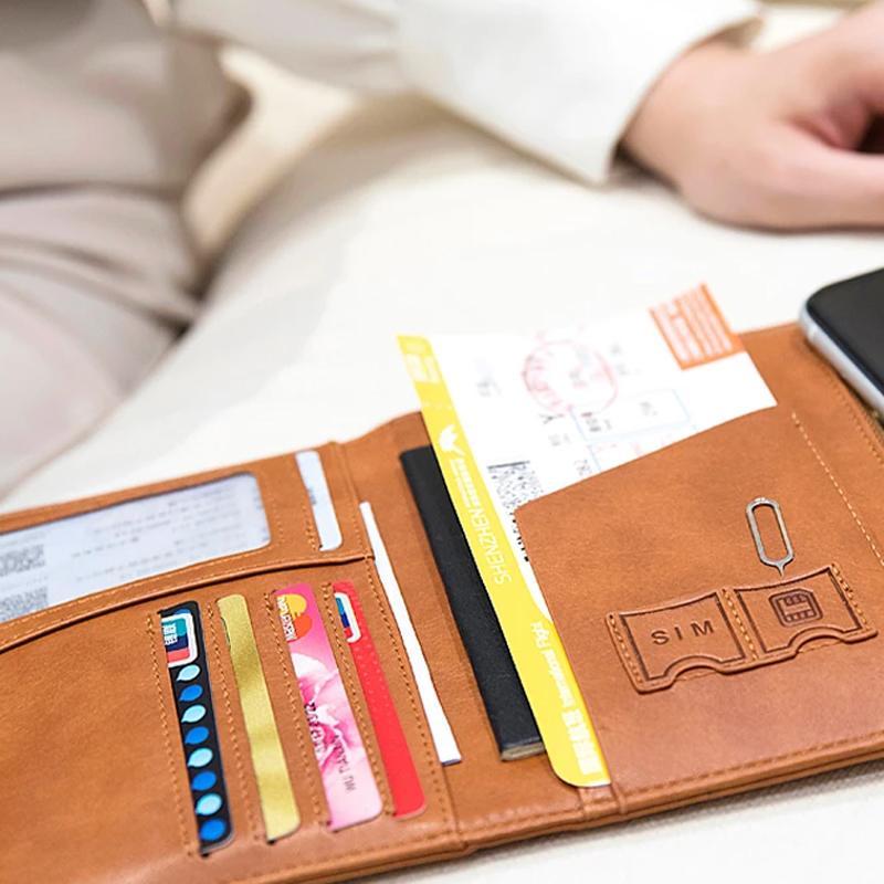 RFID Blocking Leather Card Wallet