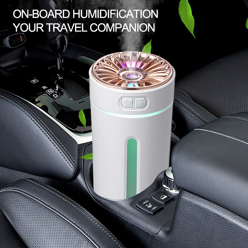 Wireless Car Air Humidifier with Colorful Night Light