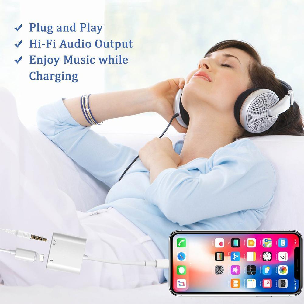 Hirundo Headphone Jack Adapter Compatible for iPhone