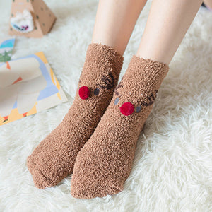 Christmas Gift Box - Cute Plush Socks