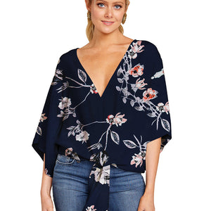 Women's Casual Floral Blouse