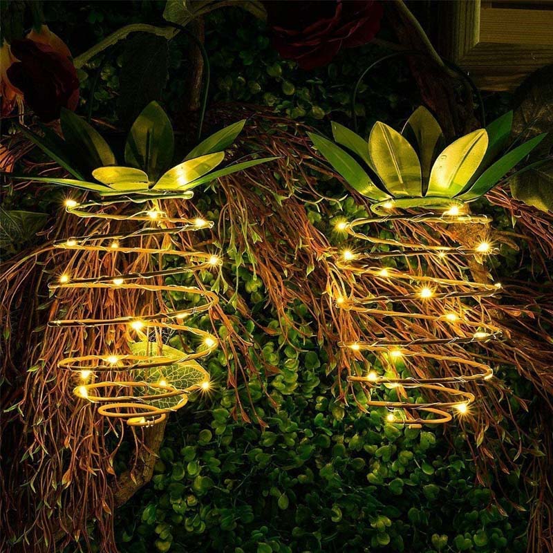 Solar Pineapple Lights