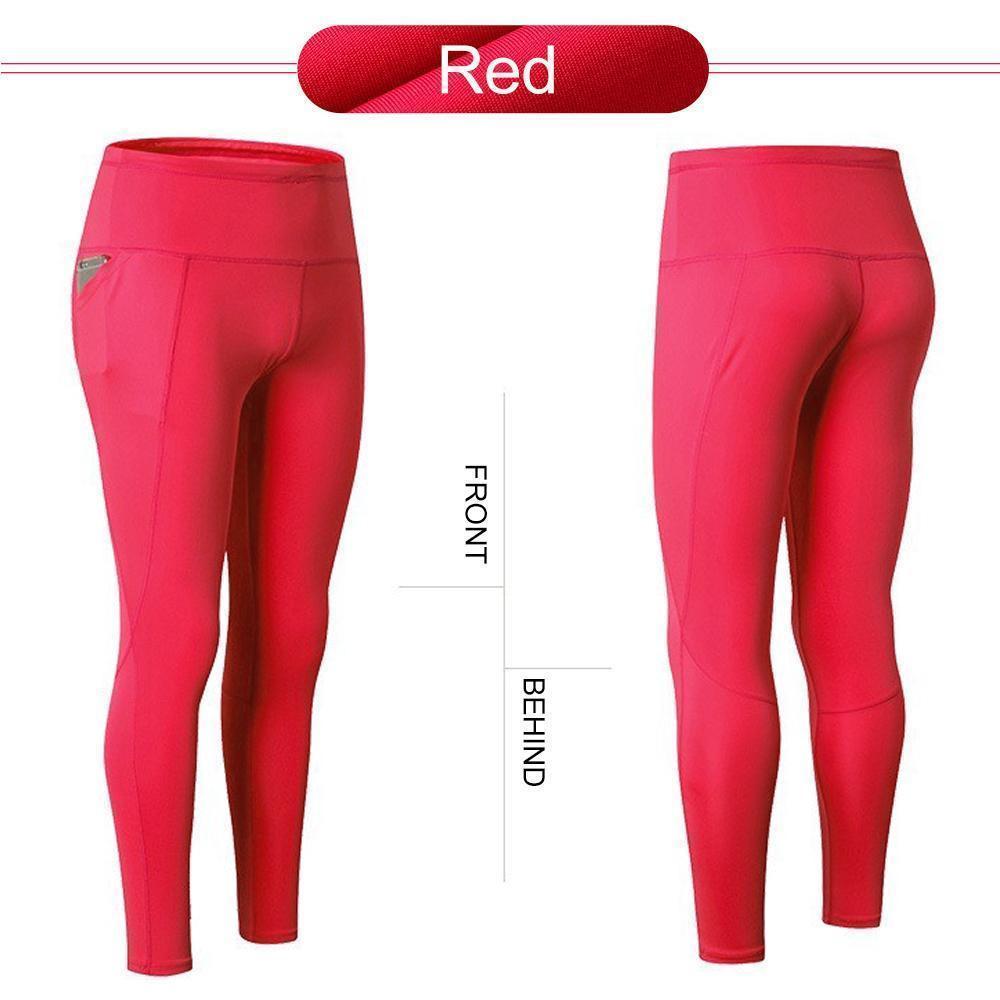 High Waist Yoga Pants with Telescopic Drawstring