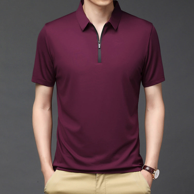 Ice Silk Polo Shirt for Men