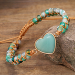 Tenderness bracelet in amazonite stone