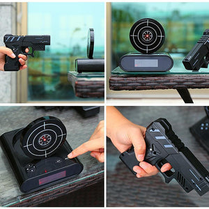 Gun Target Shoot Alarm Clock