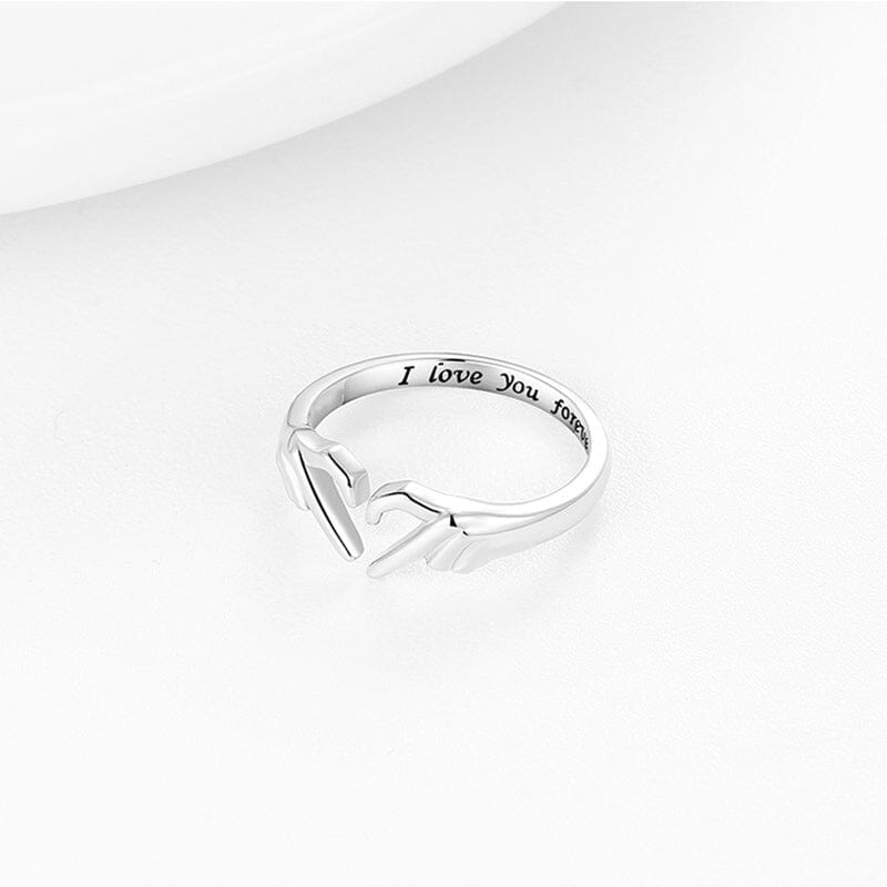 ‘I Love You Forever’ Heart Ring