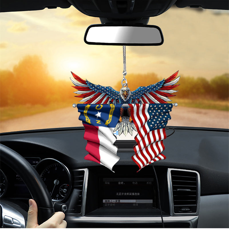 Eagle Flag Hanging Ornament for Car