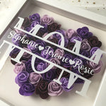 Personalized Mom Flower Shadow Box