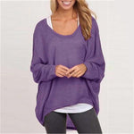 Loose Pullover Solid Color T-Shirt