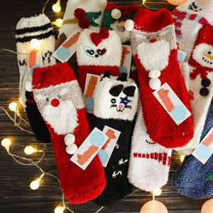 Christmas Gift Box - Cute Plush Socks