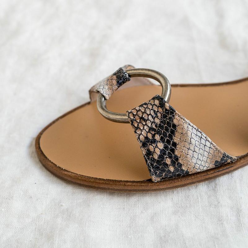 Buckle Flat Heel Sandals