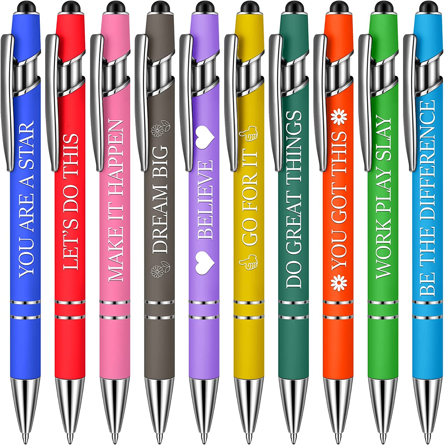 10 pcs Funny Office Ballpoint Pens(Black Ink)