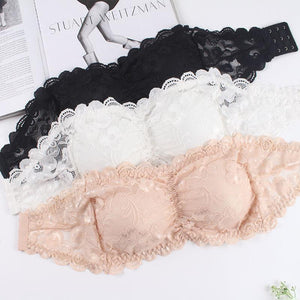 Women Lace Tube Bra