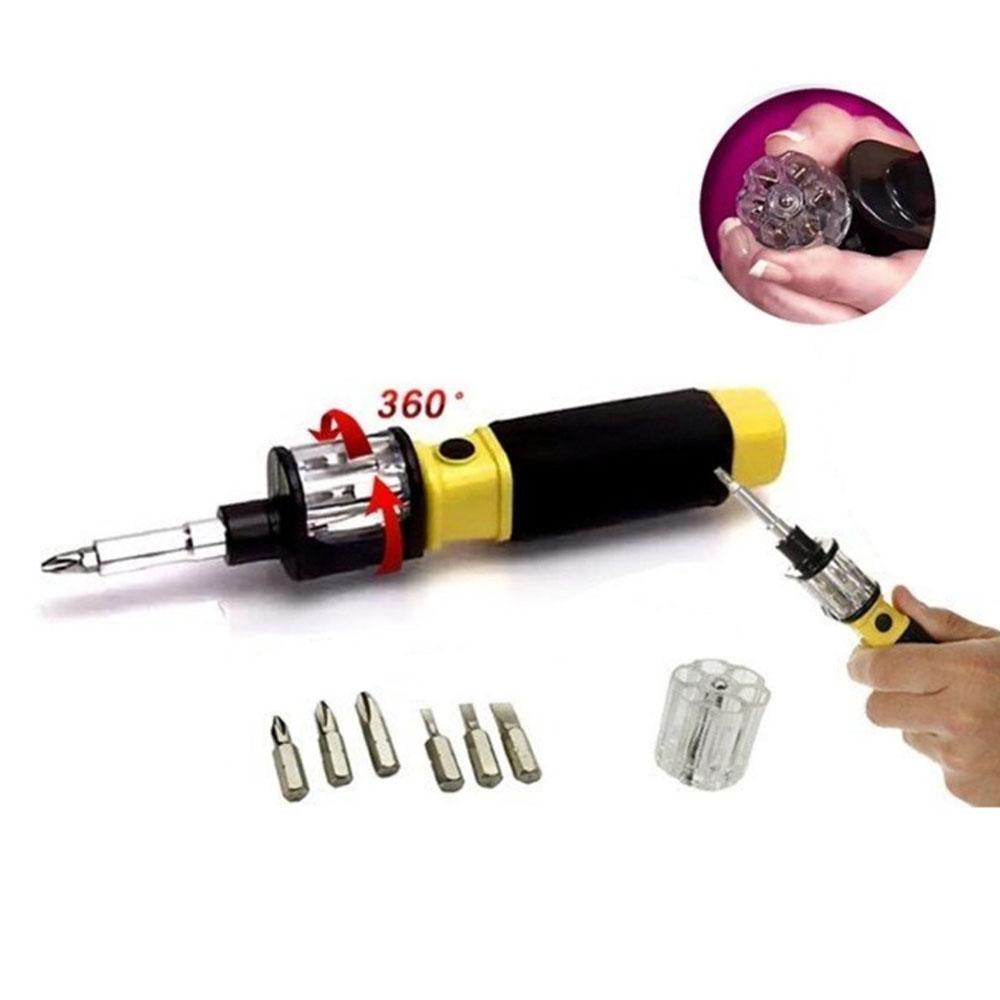 6-in-1 Multifunctional Rotating Screwdriver