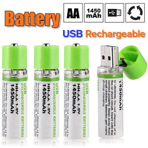 USB Rechargeable AA Batteries