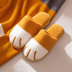 Winter Cat Paw Cotton Slippers