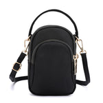 Small colored shoulder bag for women