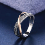 X Shape Cross Ring for Women