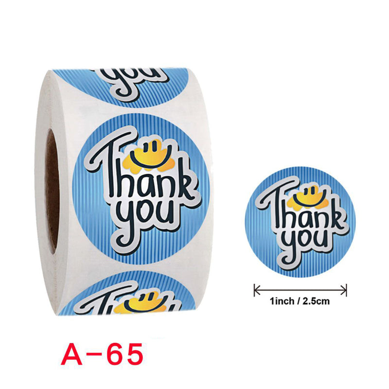 Decorative Stickers "Thank you" Seal Labels