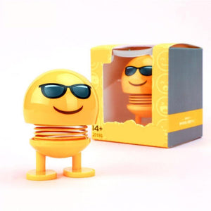 Car Shaking Head Emoji Doll Toys